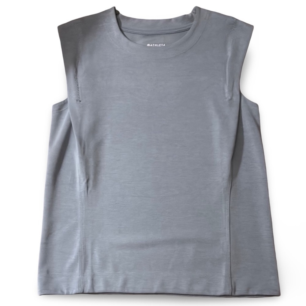 Athleta Seasoft Tank Sweatshirt | Coastline Blue Gray | XS - Picture 10 of 14